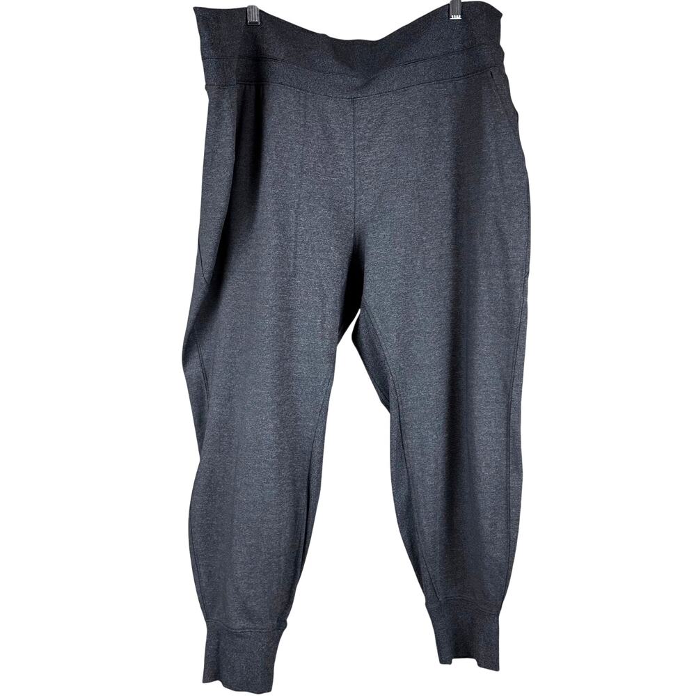 Athleta Venice Jogger High Rise Gray Pants Women's Size 2X FLAWED